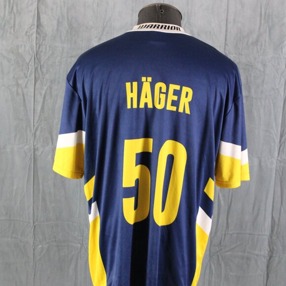 Retro Hockey Shirt - HV71 Soccer Style Jersey by Warrior - Men's 3XL - Picture 9 of 13